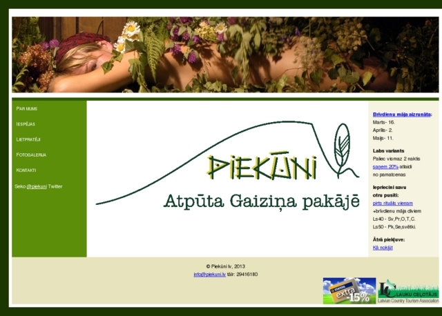 Piekūni atpūtas vieta, Piekūni lv, SIA